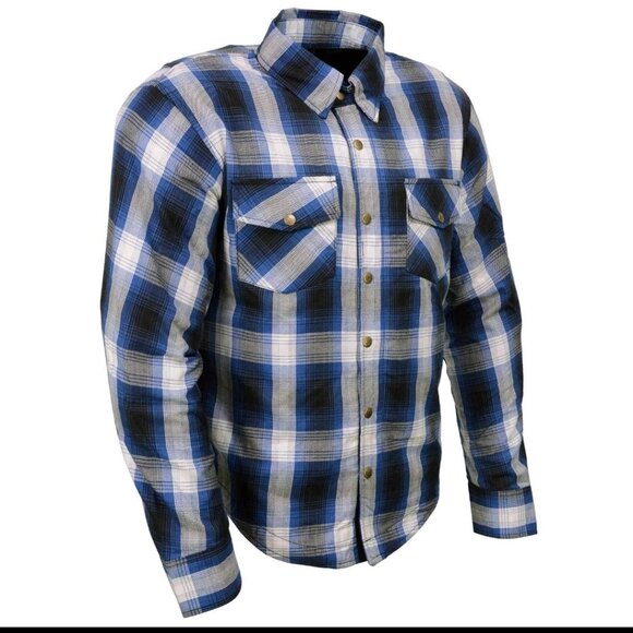 Milwaukee biker motorcycle jacket shirt with armour including back pad brand new - Picture 1 of 8